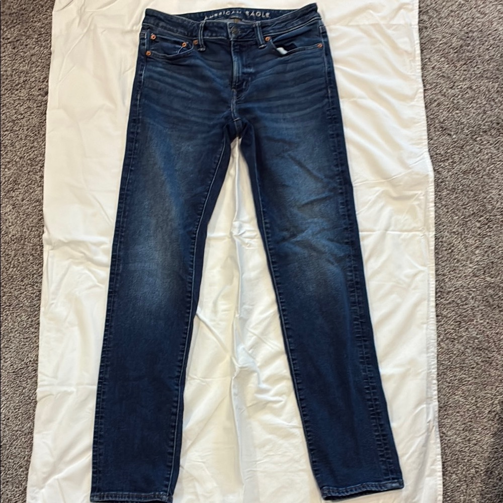 American Eagle Outfitters Men’s  Airflex+ Slim Straight Jeans